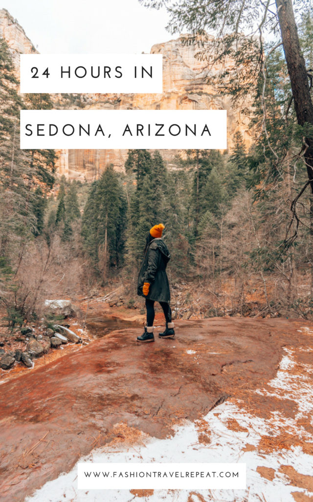 24 hours in Sedona Arizona: a quick guide on where to eat, sleep and hike #sedona #arizona #sedonaarizona #sedonatravel #arizonatravel #doemountain #oakcreek #elotecafe #redrocks #redrockstatepark #arizonatravel