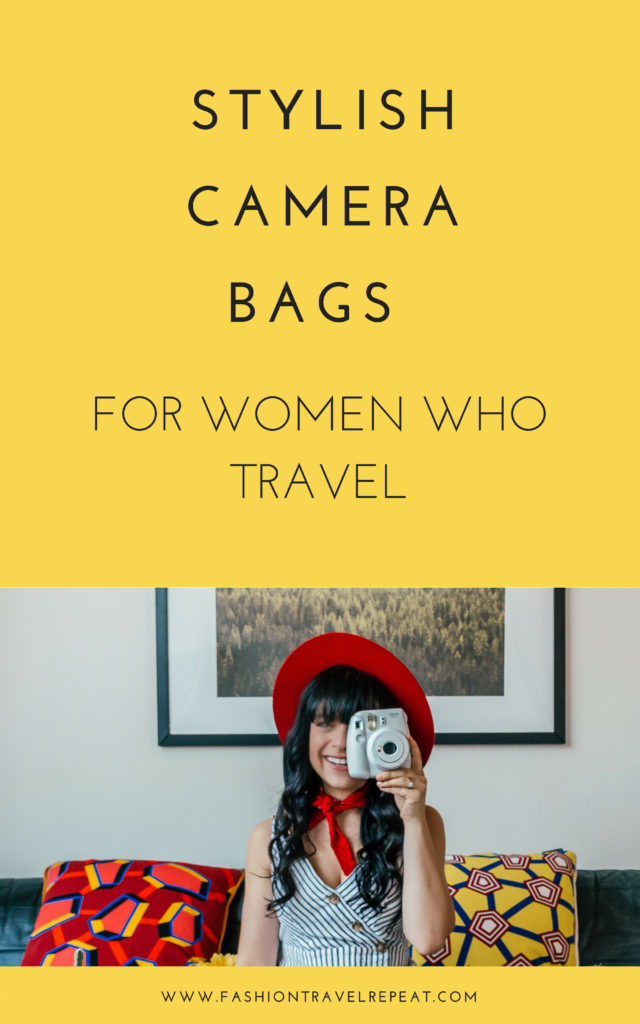 Stylish camera bags for women love to to travel #camerabags #camerabag #giftsforher #travel #camera #dslr #mirrorlesscamera