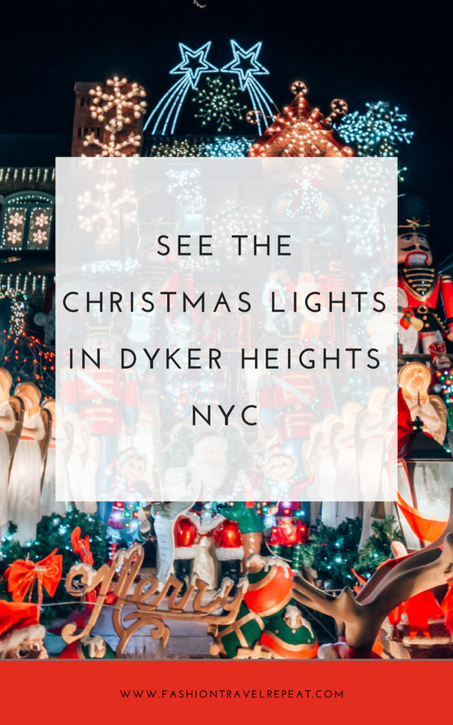 How to visit the Dkyer Heights Christmas lights in Brooklyn, New York #dykerheights #christmaslights #brooklyn #nyc #christmas #dykerheightschristmas #dykerheightschristmaslights #christmasdecor #xmasdecor