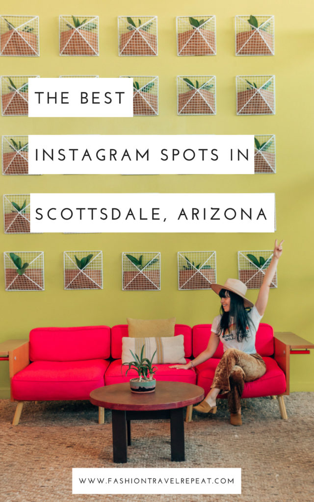 The most Instagrammable Places in Scottsdale, Arizona: where to get the perfect Instagram photos. Instagram spots in Scottsdale, Arizona. #scottsdale #scottsdaleaz #scottsdaletravel #instagrammablescottsdale #saguarohotel