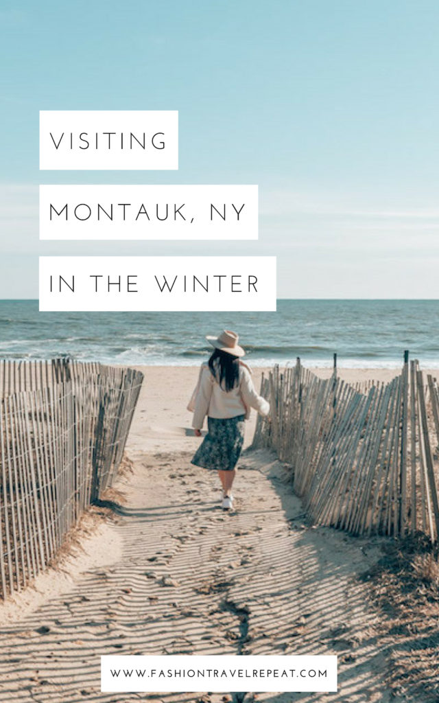 Visiting Montauk, NY in the winter and staying at Gurney's Montauk Resort and Saltwater Spa. Everything you need to know to plan the perfect winter trip to the beach in Montauk, New York in the Hamptons. #montauk #montaukny #montauknewyork #gurneysmontauk #montaukinwinter #winterinmontauk #montaukinspiration #montaukbeach