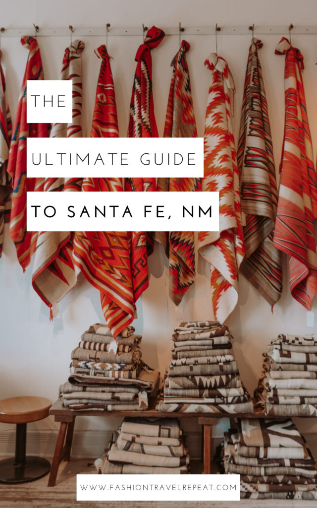 The ultimate guide to visiting Santa Fe, New Mexico from a sponsored press trip. It includes where to eat, sleep, shop and play in Santa Fe #santafe #newmexico #santafethingstodo #santafeaesthetic #santafetravel #santafephotography
