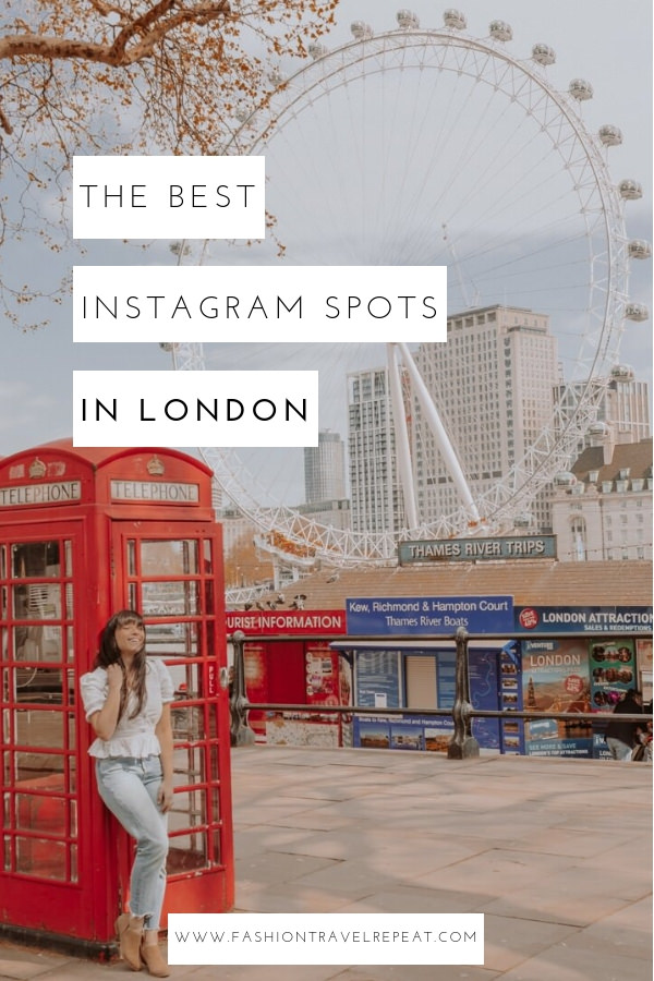 The best Instagram spots in London, UK. These Instagrammable places in London are the best locations to take photos #instagrammablelondon #instagramspotslondon #londonphotorgraphy #londontravel