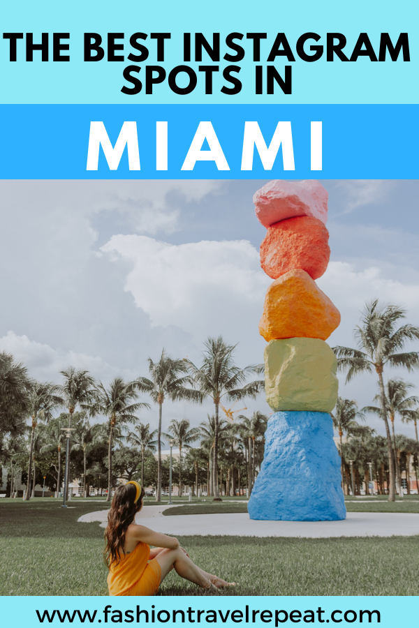 Traveling to Miami soon? This blog post shares all of the best Instagram spots in Miami so that you can take amazing pics. These Instagrammable places in Miami are perfect to help you up your travel photography game #miami #miamitravel #instagramspots #instagrammableplaces