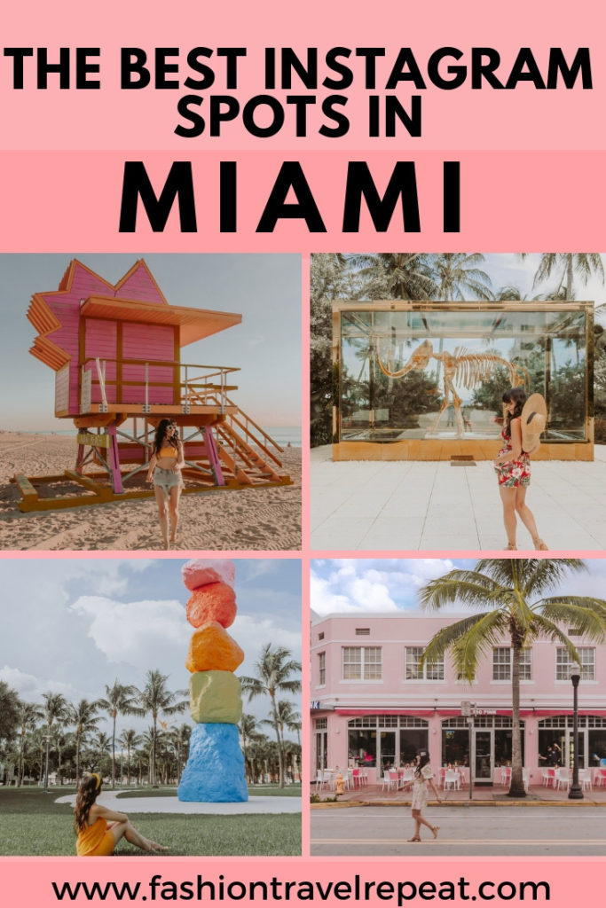 Traveling to Miami soon? This blog post shares all of the best Instagram spots in Miami so that you can take amazing pics. These Instagrammable places in Miami are perfect to help you up your travel photography game #miami #miamitravel #instagramspots #instagrammableplaces